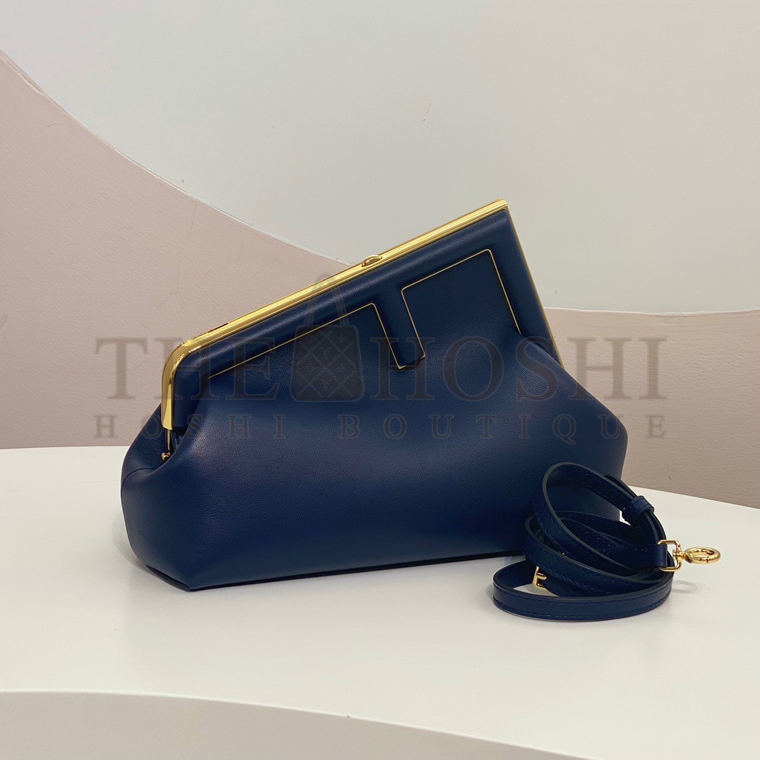 F**di First Small Bag In Dark Blue Nappa Leather Master Quality