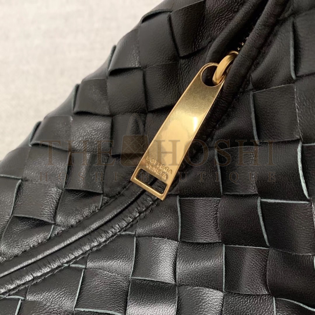 B0tt*ga Ven*ta Mini BV Jodie Bag In Black Woven Leather Master Quality