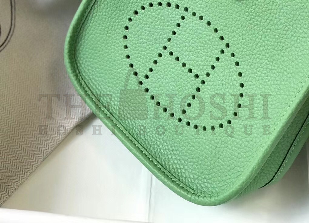 H**me5 Evelyne III TPM Bag In Vert Criquet Clemence Leather Master Quality