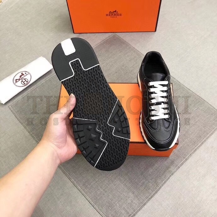 H**me5 Trail Sneakers In Noir Calfskin Leather Master Quality