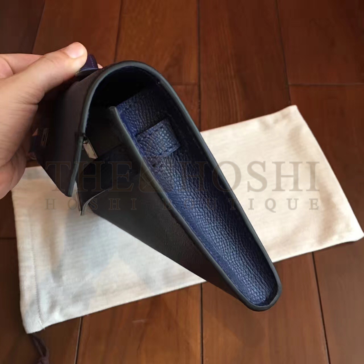 H**me5 Sapphire Epsom Kelly Cut Handmade Bag Master Quality