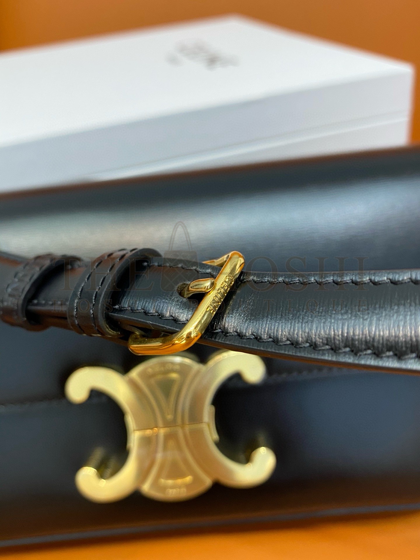 Ce1i*e Claude Shoulder Bag in Black Calfskin Master Quality