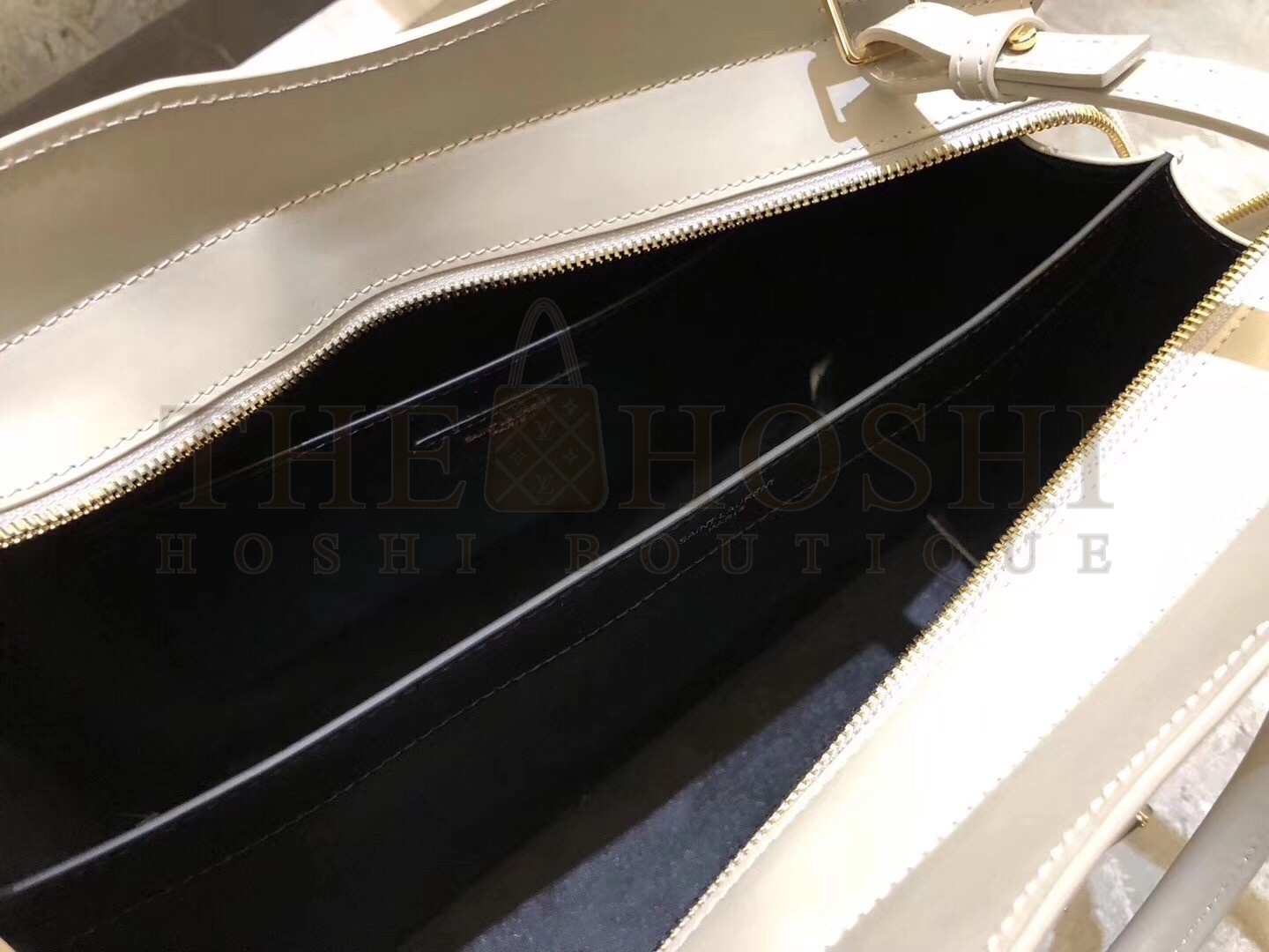 Sa1nt Lau*nt Medium Uptown Tote In Blanc Smooth Leather Master Quality
