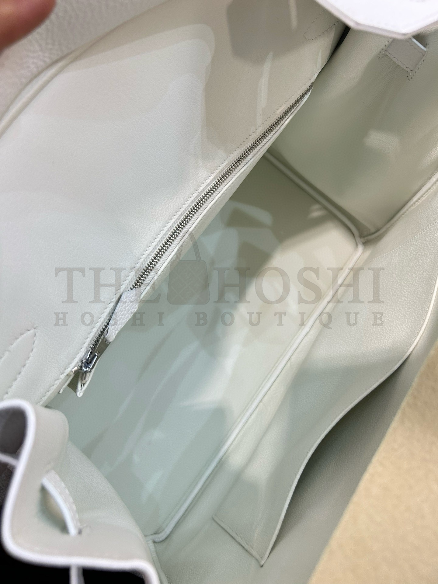 H**me5 Birkin 35 Retourne Handmade Bag In White Clemence Leather Master Quality