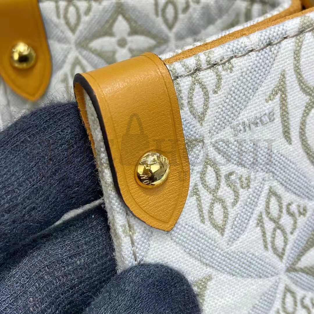 L0vis Vvtt0n LV Women OnTheGo MM Tote Bag Since 1854 Jacquard Cowhide Leather Master Quality