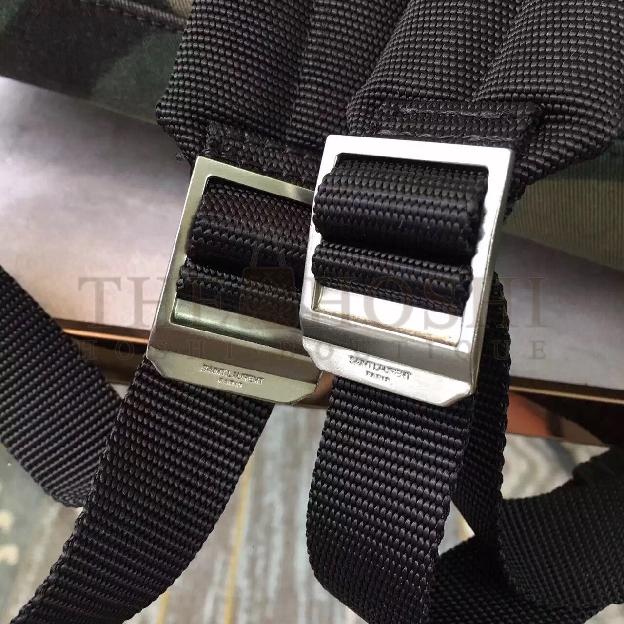 Sa1nt Lau*nt City Backpack In Gabardine Camouflage Master Quality