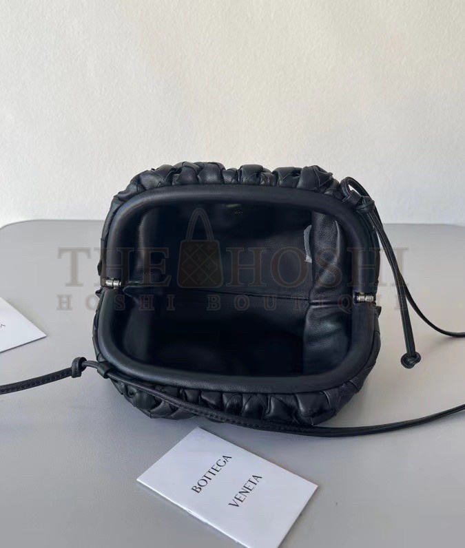 B0tt*ga Ven*ta Mini Pouch In Black Intrecciato Lambskin Master Quality