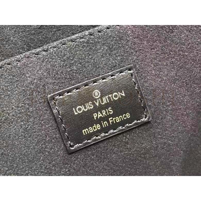 L0vis Vvtt0n LV Women Since 1854 Dauphine MM Handbag Black Monogram Flowers Cowhide Master Quality