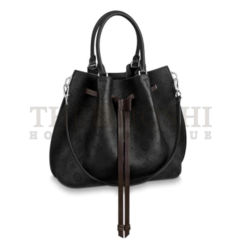 L0vis Vvtt0n LV Women Girolata Bucket Bag in Mahina Calfskin Master Quality