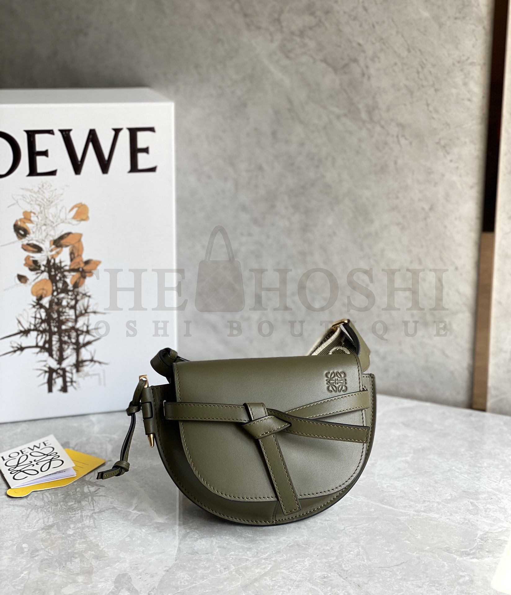 L0ew* Mini Gate Dual bag in soft calfskin andjacquard Mini size:21cm Small size : 25cm Master Quality