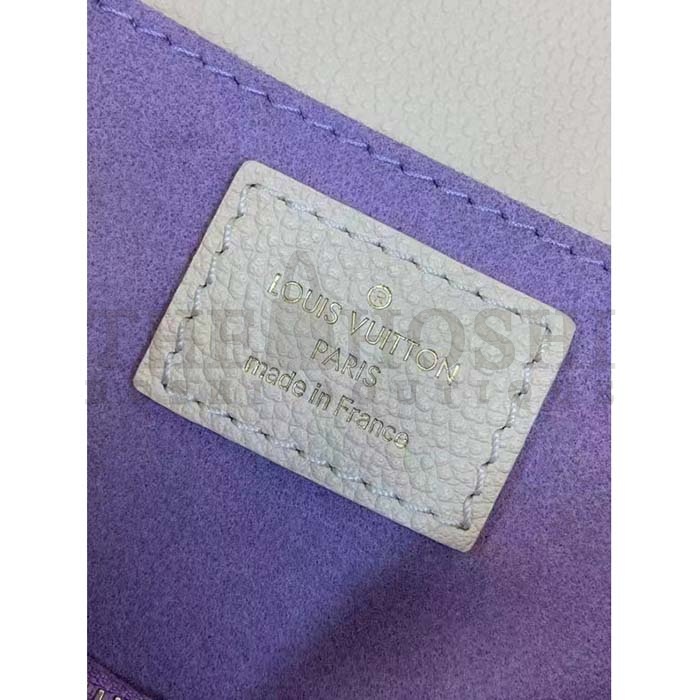 L0vis Vvtt0n LV Women Pochette Metis East West Bag Latte Bubble Tea Purple Embossed Grained Cowhide Leather Master Quality