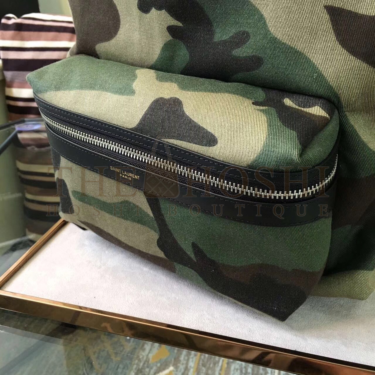 Sa1nt Lau*nt City Backpack In Gabardine Camouflage Master Quality