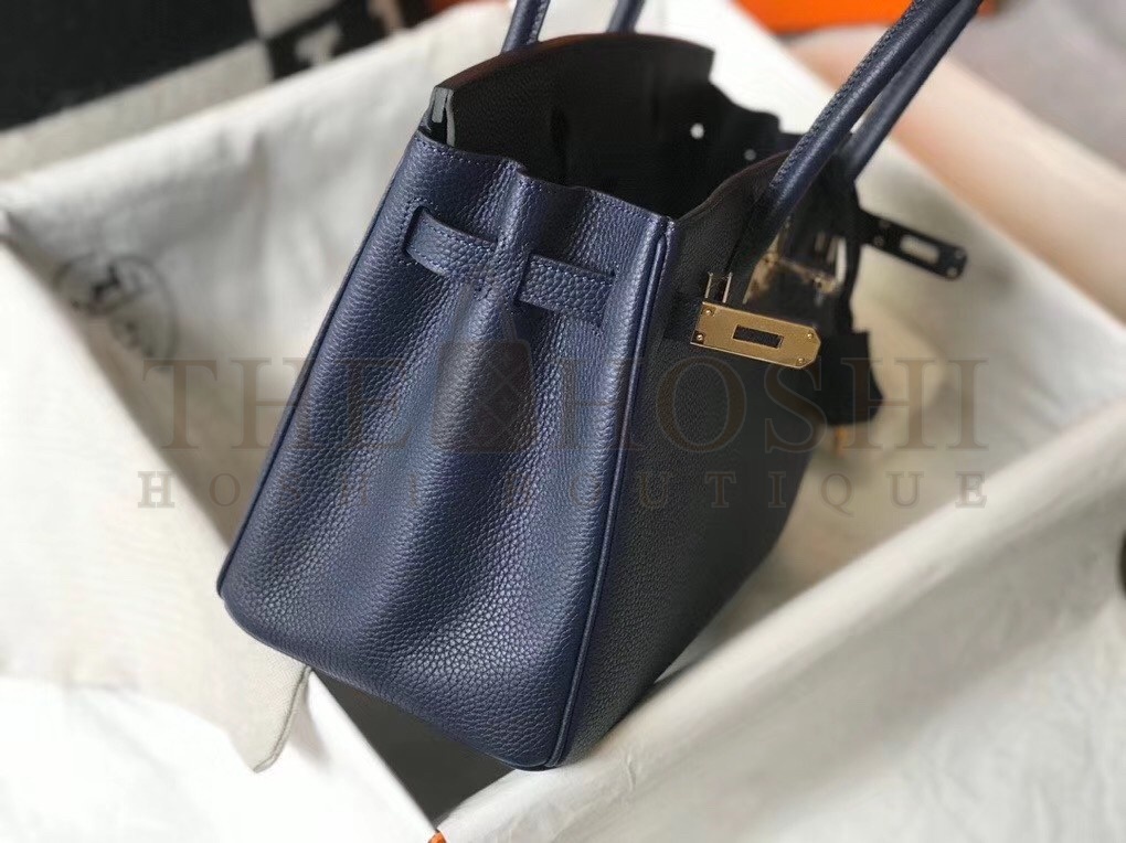 H**me5 Navy Blue Clemence Birkin 30cm Bag Master Quality