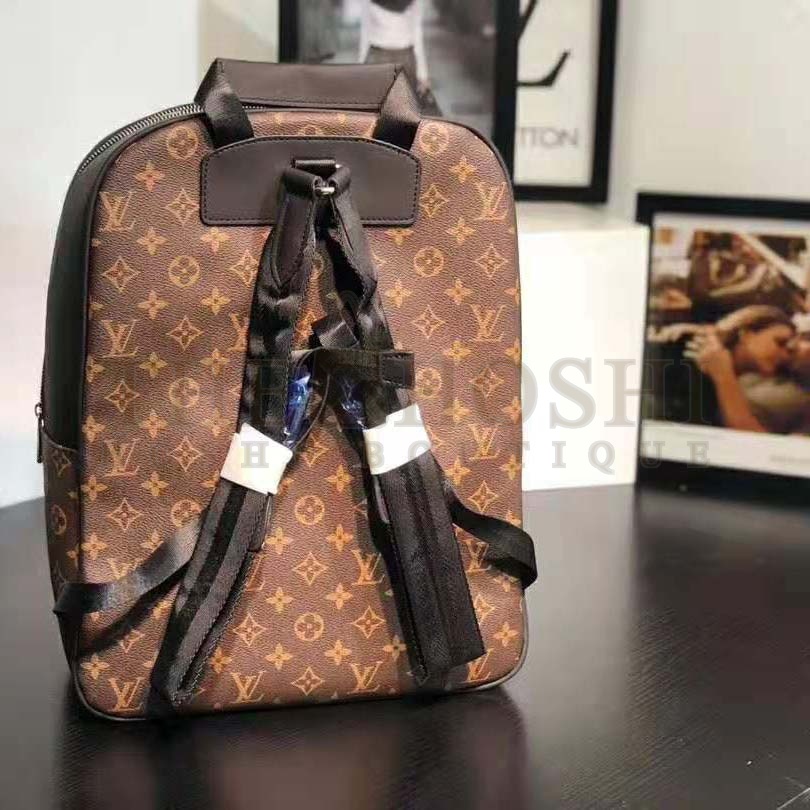 L0vis Vvtt0n LV Men Josh Backpack in Monogram Macassar-Brown Master Quality