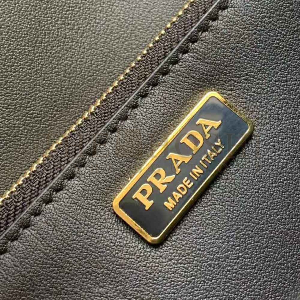 Pra*a Women Saffiano Leather Shoulder Bag-Black Master Quality
