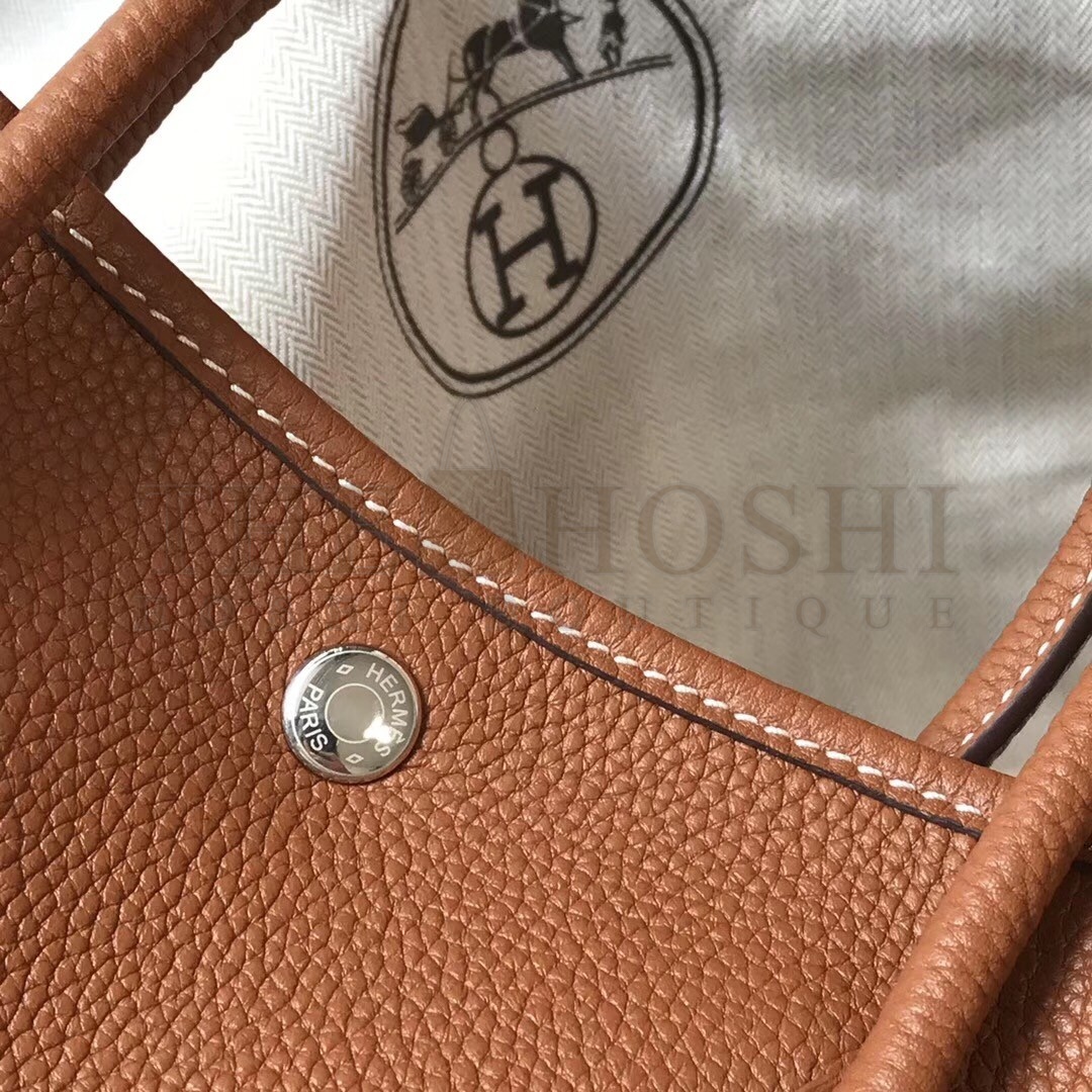 H**me5 Garden Party 36 Bag In Gold Clemence Leather Master Quality