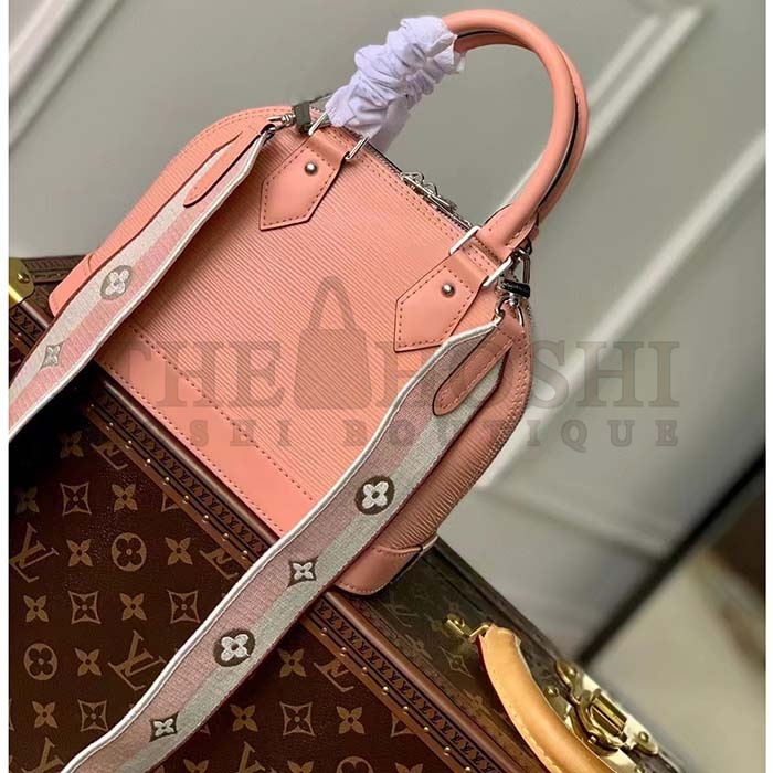 L0vis Vvtt0n LV Women Alma BB Handbag Rose Trianon Pink Epi Grained Cowhide Leather Master Quality