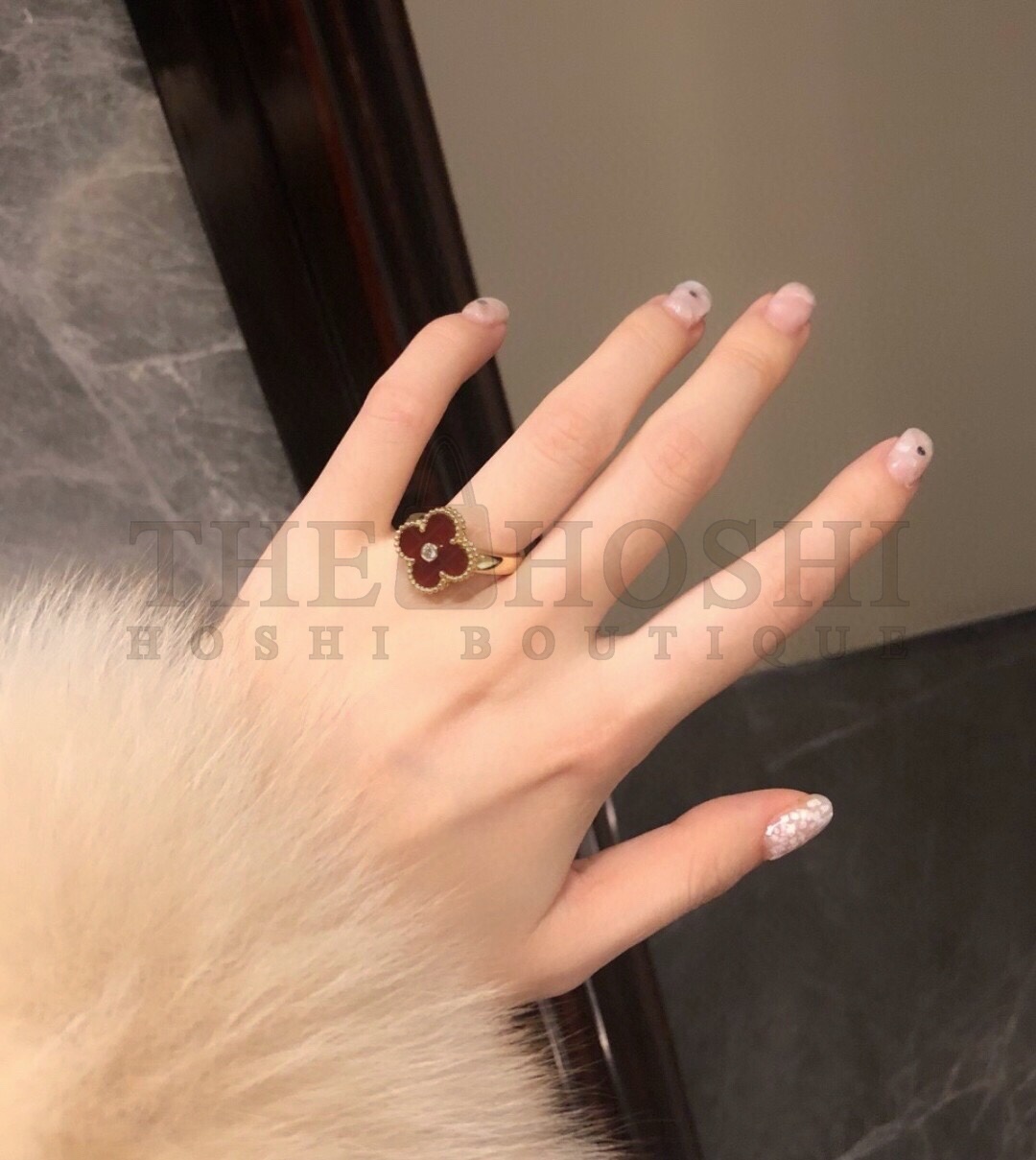V*n Cl**f & Arpels Clover Ring with D1am0nds Replica, Vintage Alhambra ring, Three Colours Available Master Quality