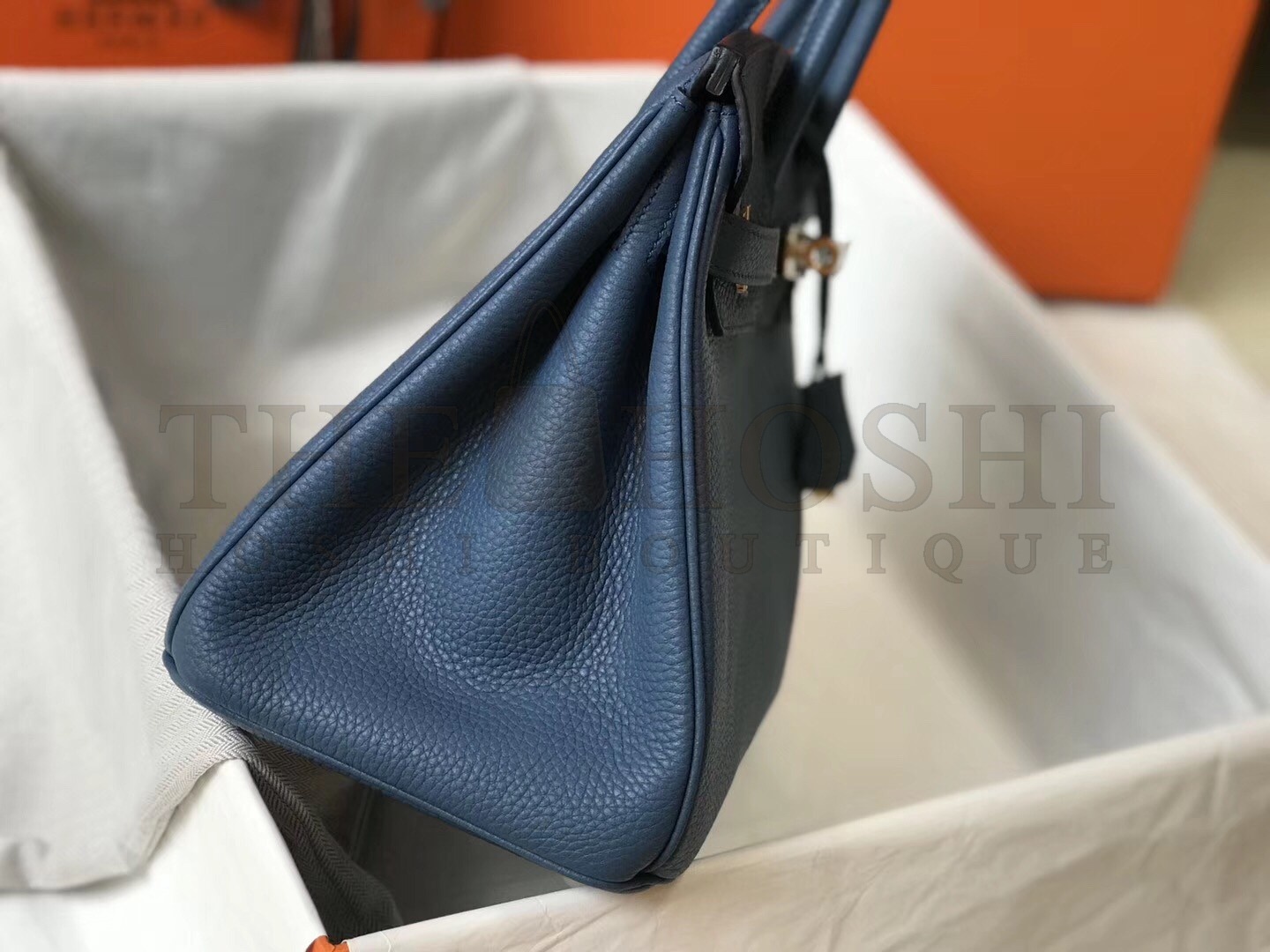 H**me5 Blue Agate Clemence Birkin 30cm Bag Master Quality