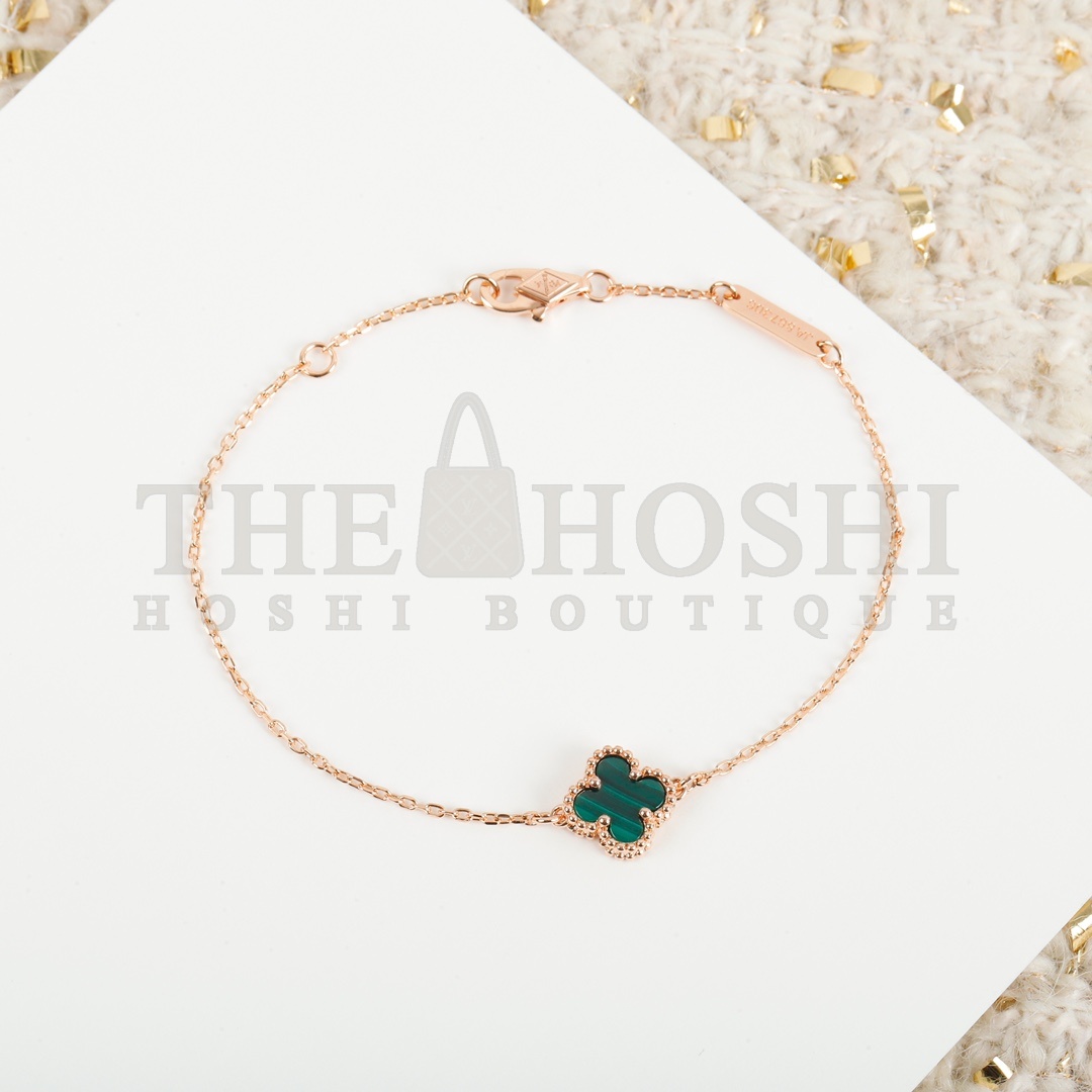 V*n Cl**f ARPELS SWEET ALHAMBRABRACELET1MOTIF MOTHER-OF-PEARL18K bracelet silver gold rose gold Master Quality