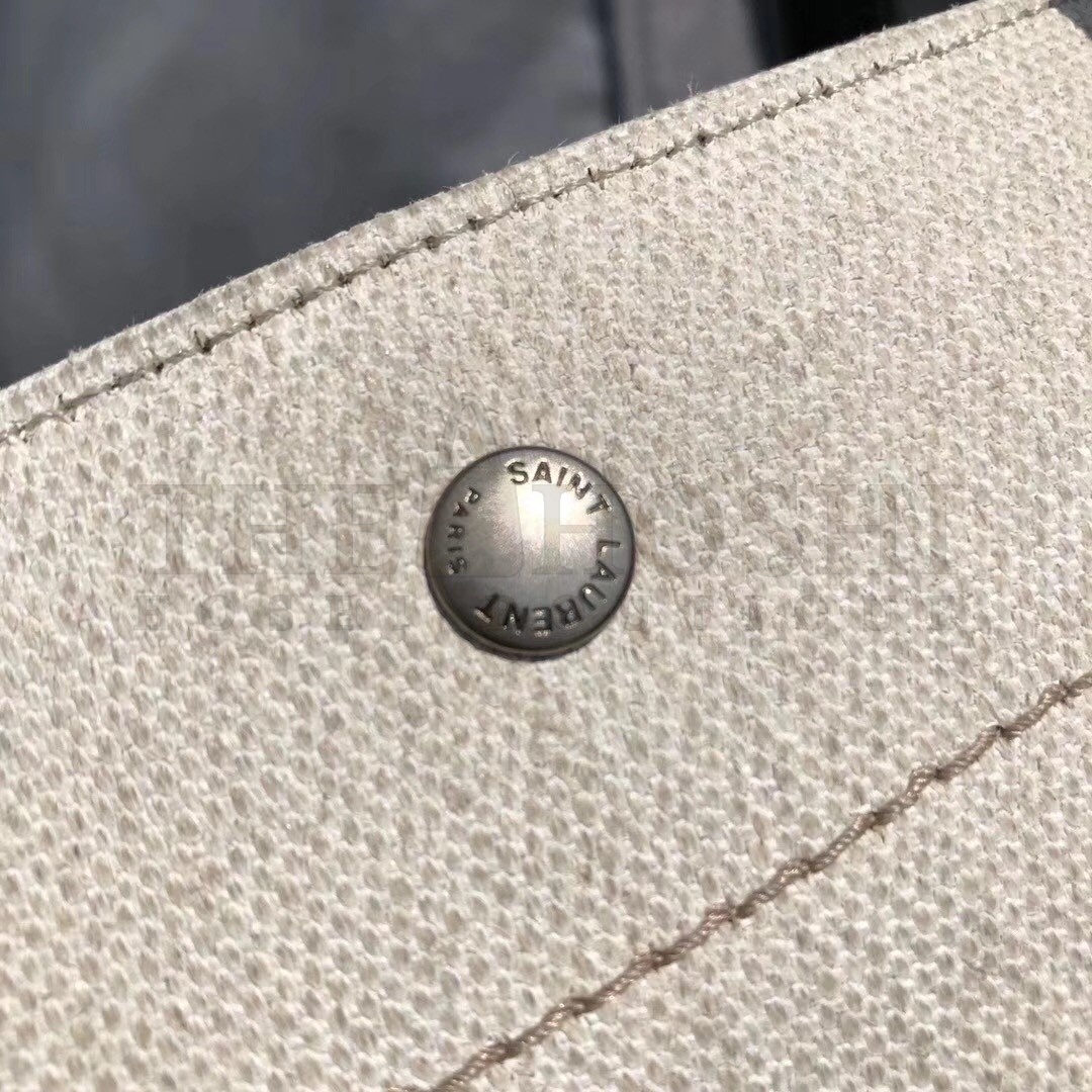 Sa1nt Lau*nt White Linen Rive Gauche Tote Bag Master Quality