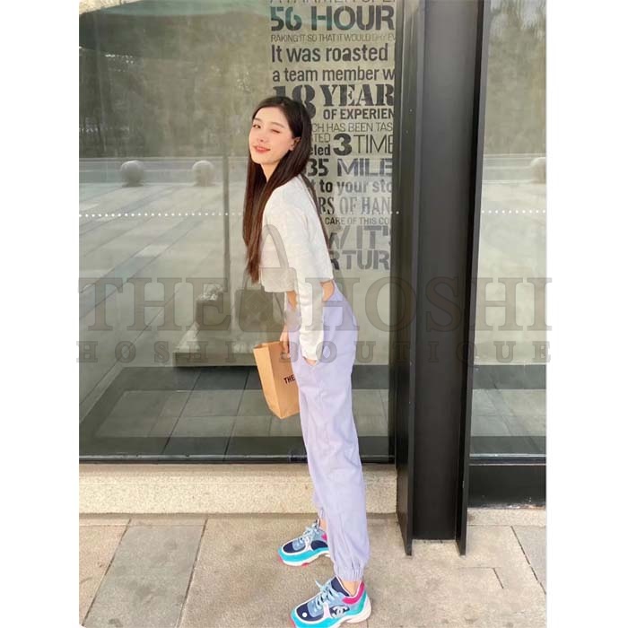 Ch**el Women CC Low Top Logo Sneakers Calfskin Suede Blue Leather Master Quality