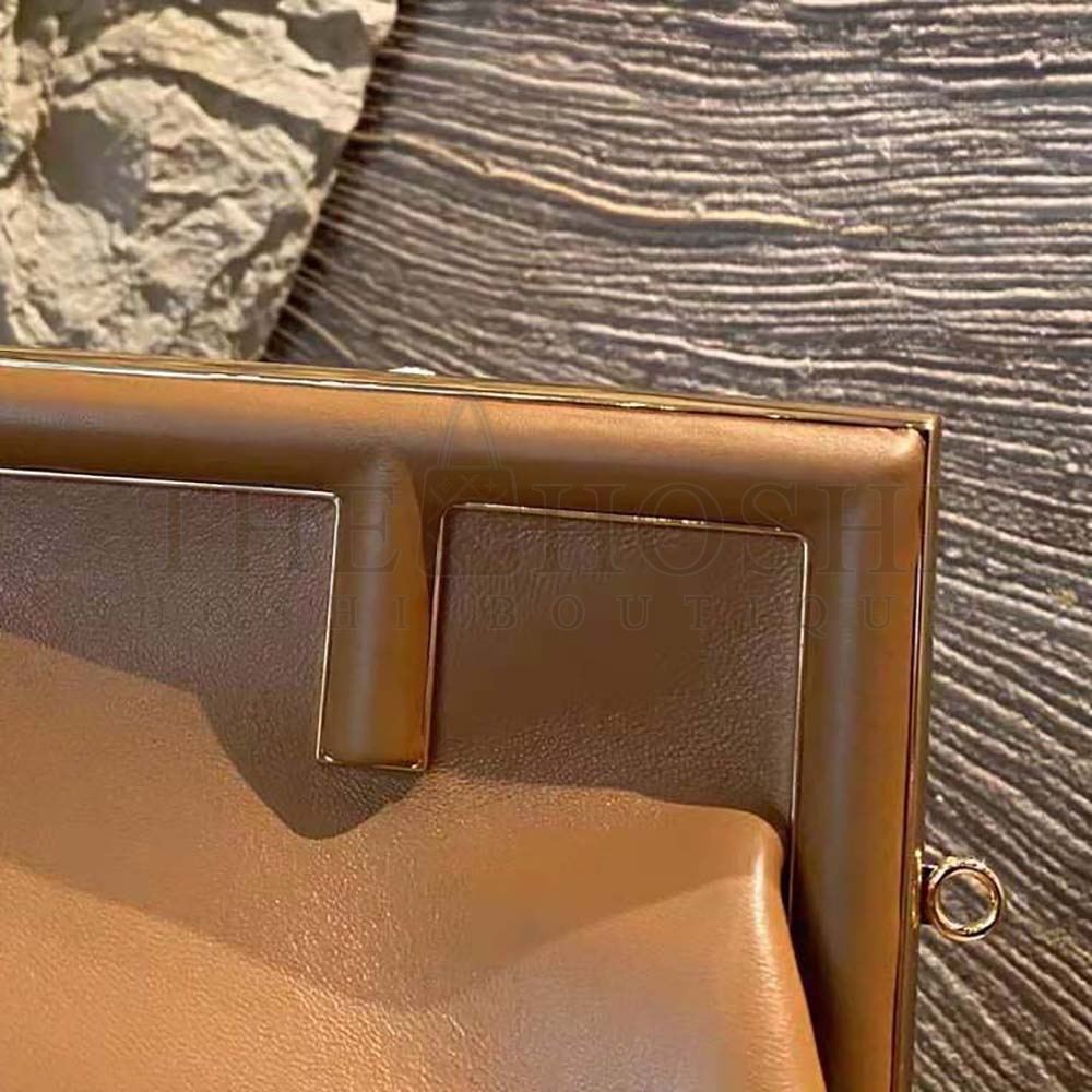 F**di Women First Medium Nappa Leather Bag-Brown Master Quality