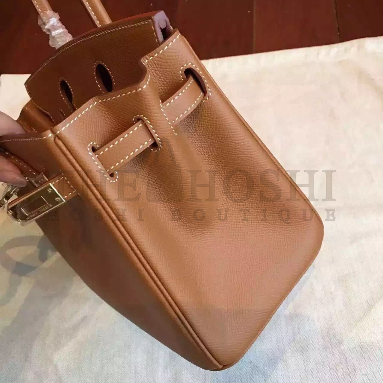 H**me5 Brown Birkin 25cm Epsom Handmade Bag Master Quality