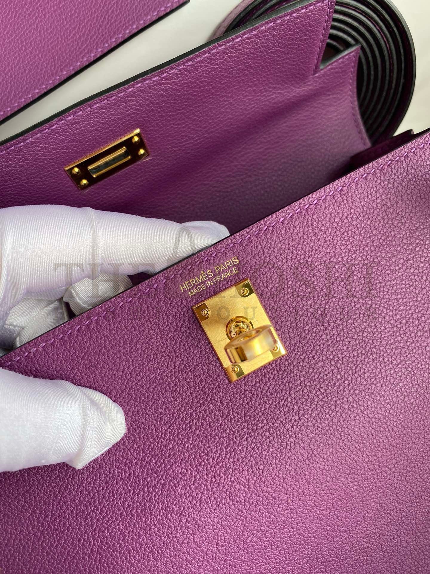 H**me5 Kelly Danse II Handmade Bag In Anemone Evercolor Calfskin Master Quality