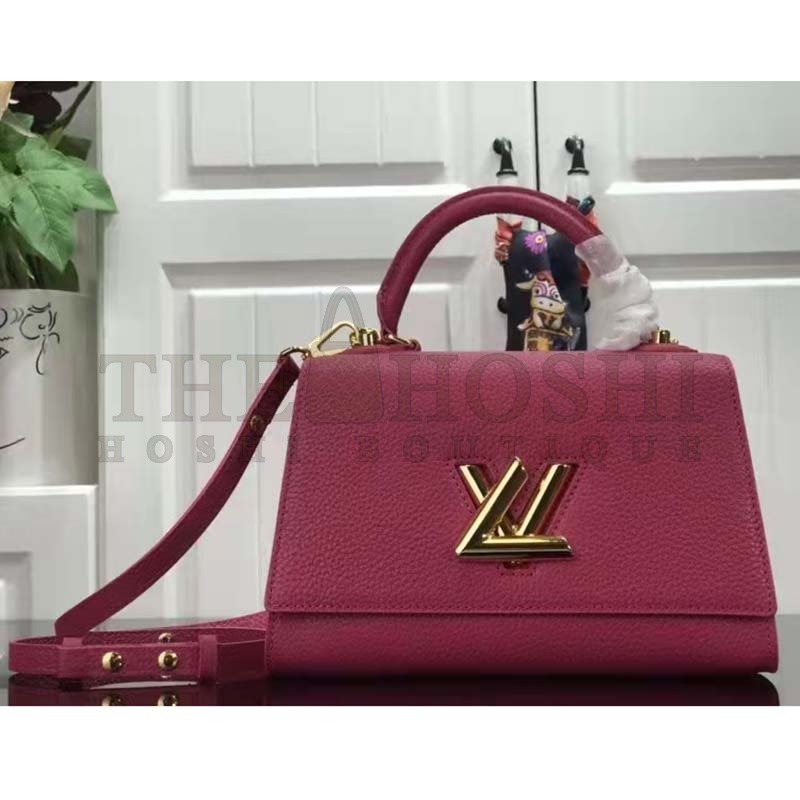 L0vis Vvtt0n LV Women Twist One Handle BB Handbag Dragon Fruit Pink Taurillon Master Quality