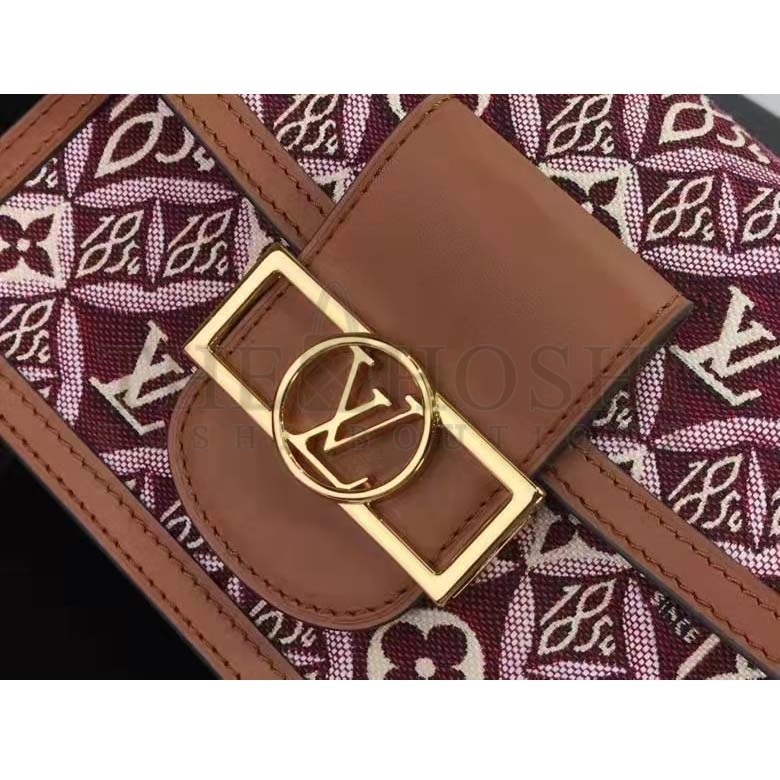 L0vis Vvtt0n LV Women Since 1854 Dauphine Mini Handbag Monogram Flowers Cowhide Master Quality