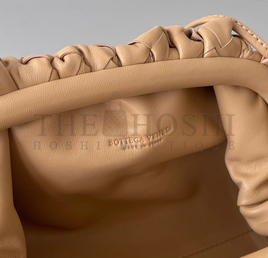 B0tt*ga Ven*ta Mini Pouch with Strap in Almond Intrecciato Lambskin Master Quality