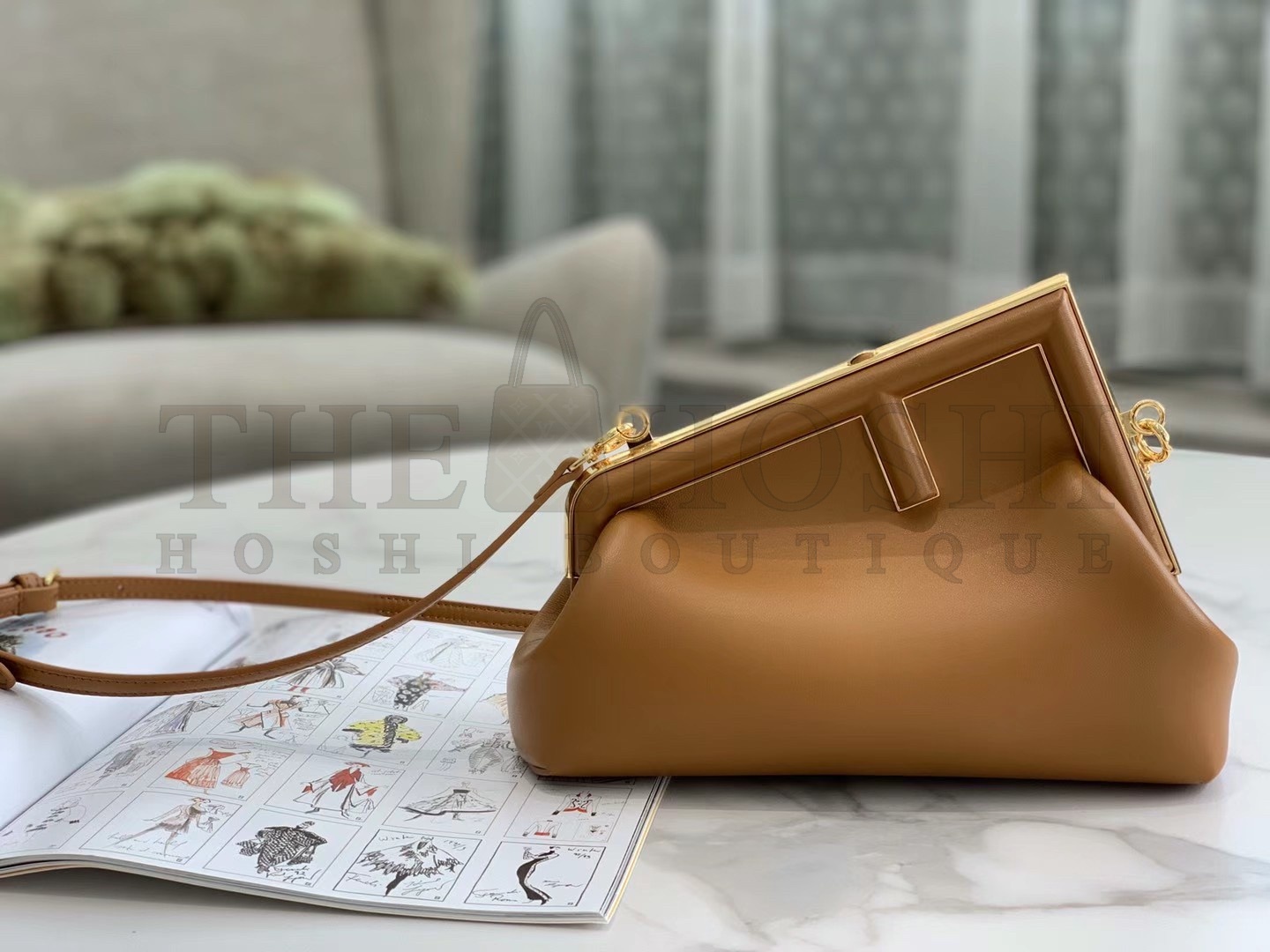 F**di First Small Bag In Brown Nappa Leather Master Quality