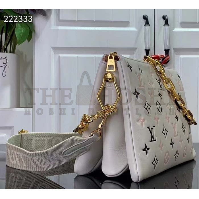 L0vis Vvtt0n LV Women Coussin BB Handbag Tricolor Bag Beige Lambskin Master Quality