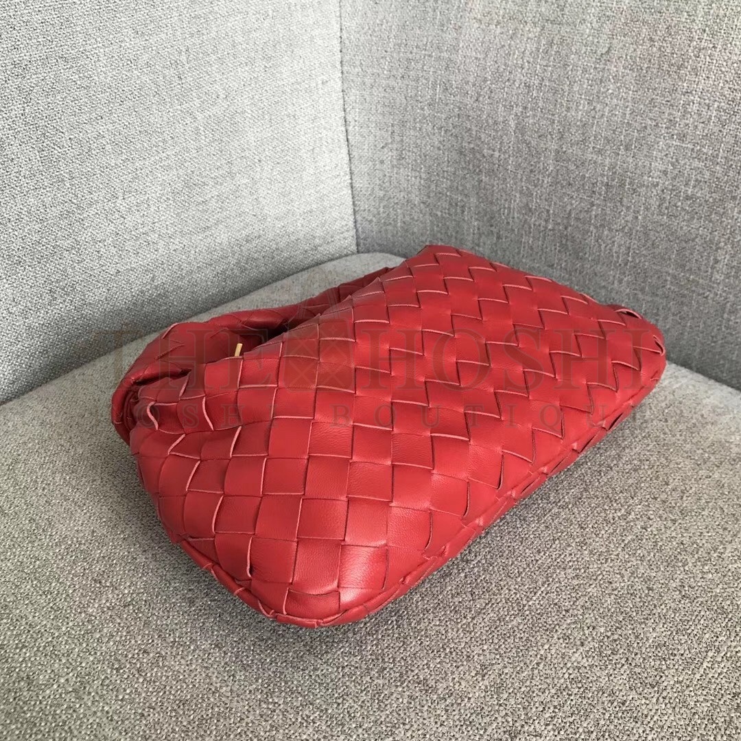 B0tt*ga Ven*ta Mini BV Jodie Bag In Red Woven Leather Master Quality