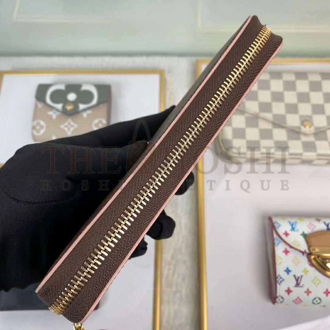 L0vis Vvtt0n LV Women Clémence Wallet in Monogram Canvas-Brown Master Quality
