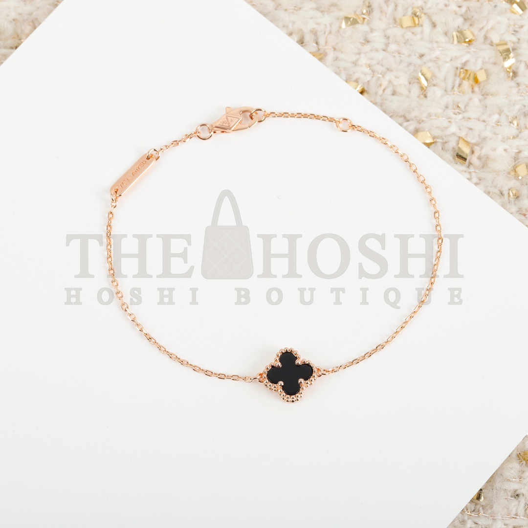 V*n Cl**f ARPELS SWEET ALHAMBRABRACELET1MOTIF MOTHER-OF-PEARL18K bracelet silver gold rose gold Master Quality