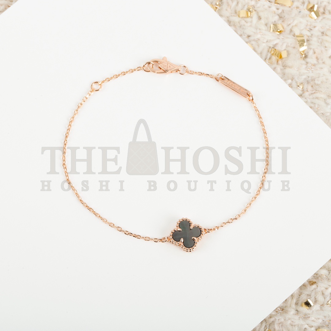 V*n Cl**f ARPELS SWEET ALHAMBRABRACELET1MOTIF MOTHER-OF-PEARL18K bracelet silver gold rose gold Master Quality