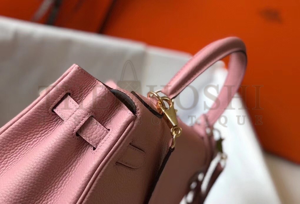 H**me5 Pink Clemence Kelly 25cm GHW Bag Master Quality