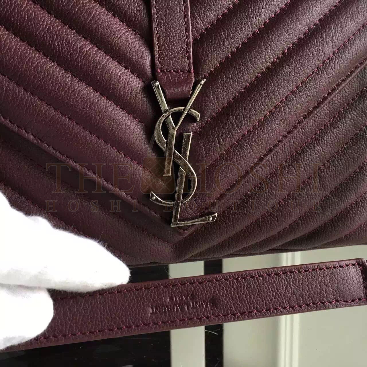 Sa1nt Lau*nt Large Bordeaux College Shoulder Bag Master Quality