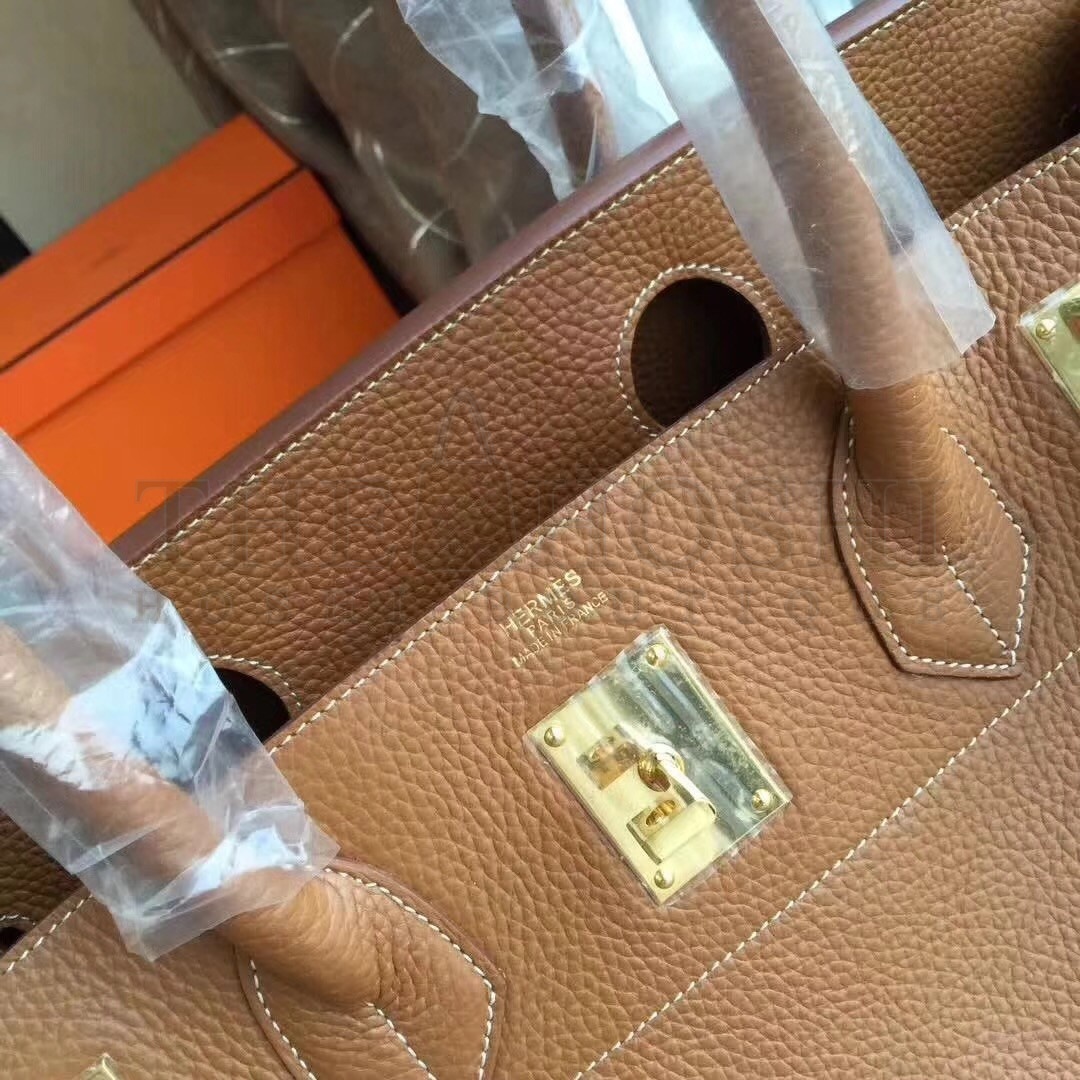 H**me5 Brown JPG Birkin 42cm Shoulder Bag Master Quality