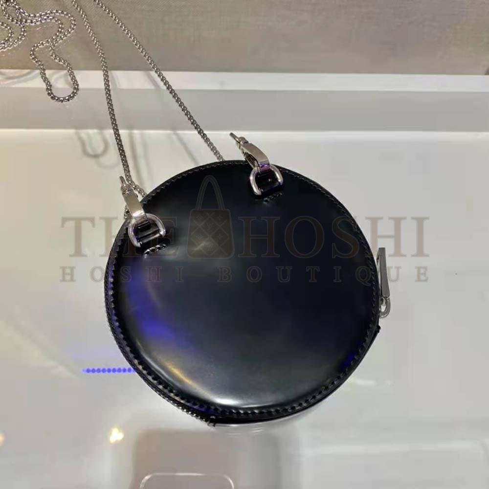 Pra*a Women Brushed Leather Mini-Pouch Master Quality