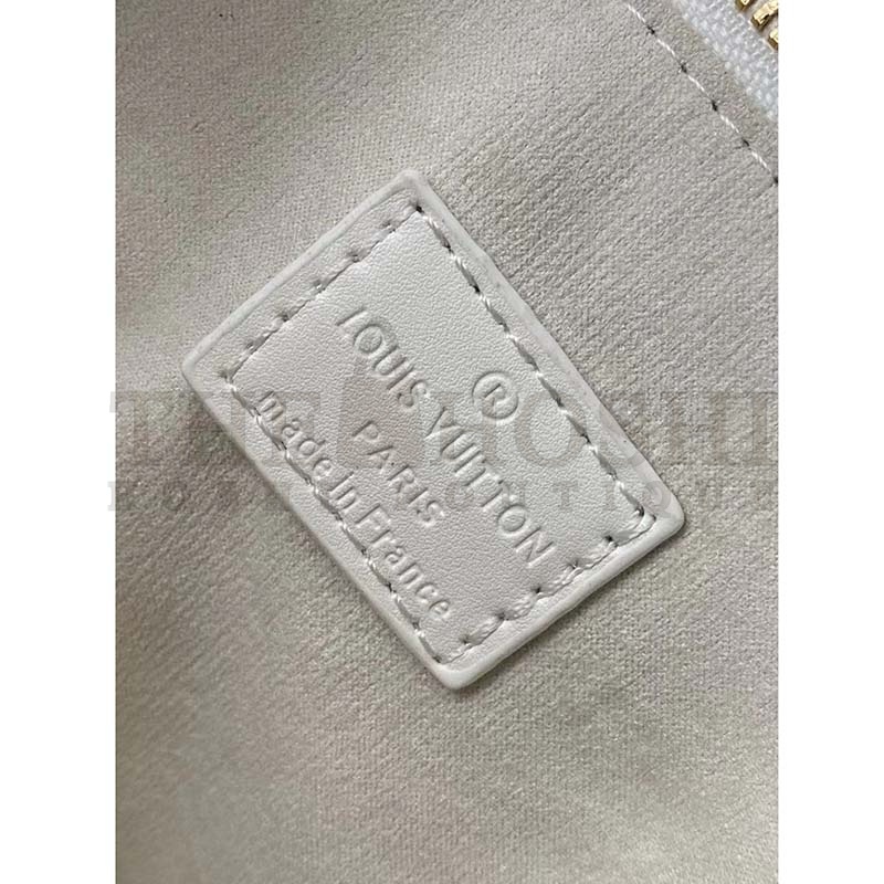 L0vis Vvtt0n LV Women Coussin PM Handbag White Lambskin Leather Zip Closure Master Quality