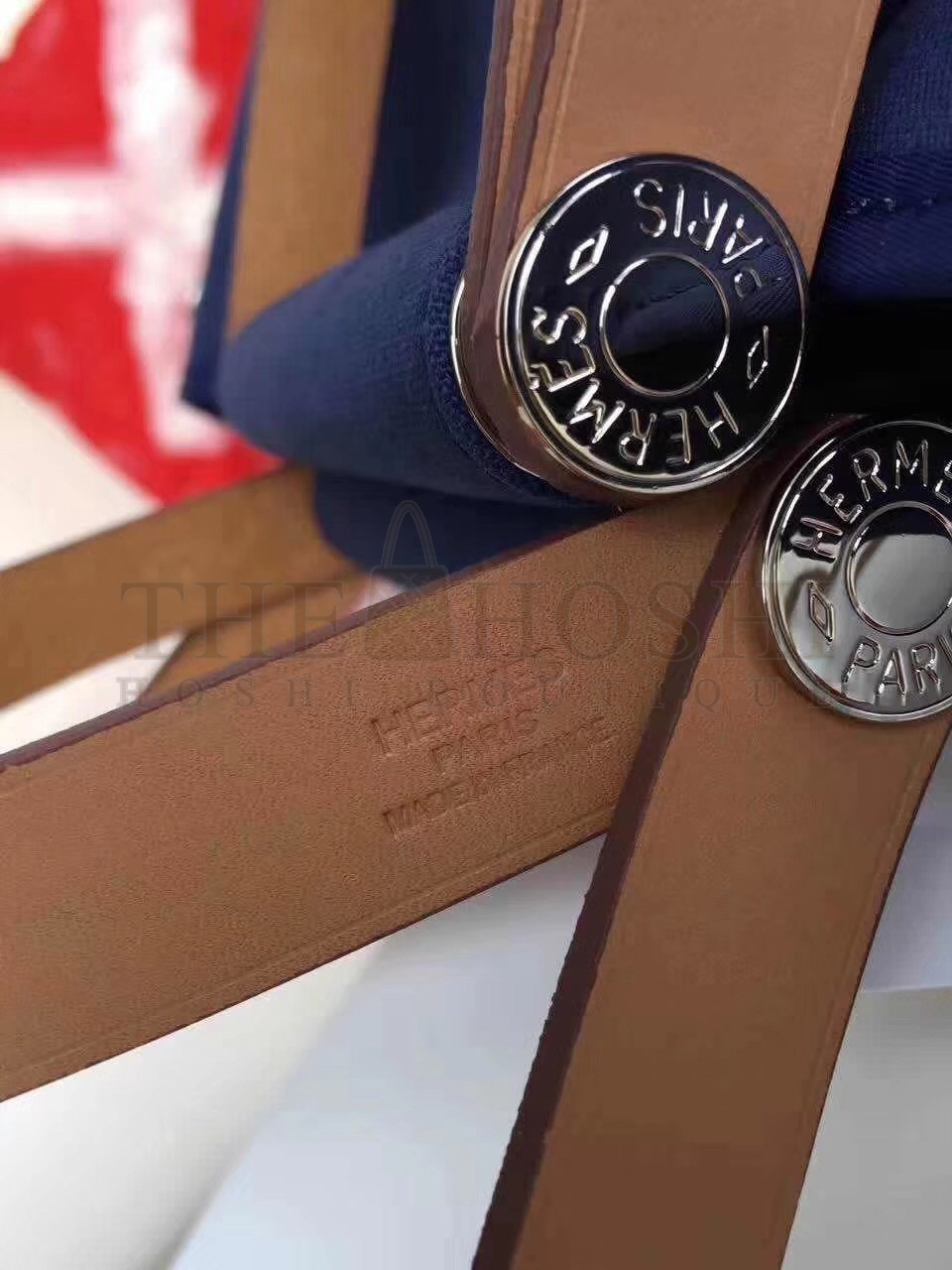 H**me5 Cabag Elan Bag In Dark Blue Canvas Master Quality