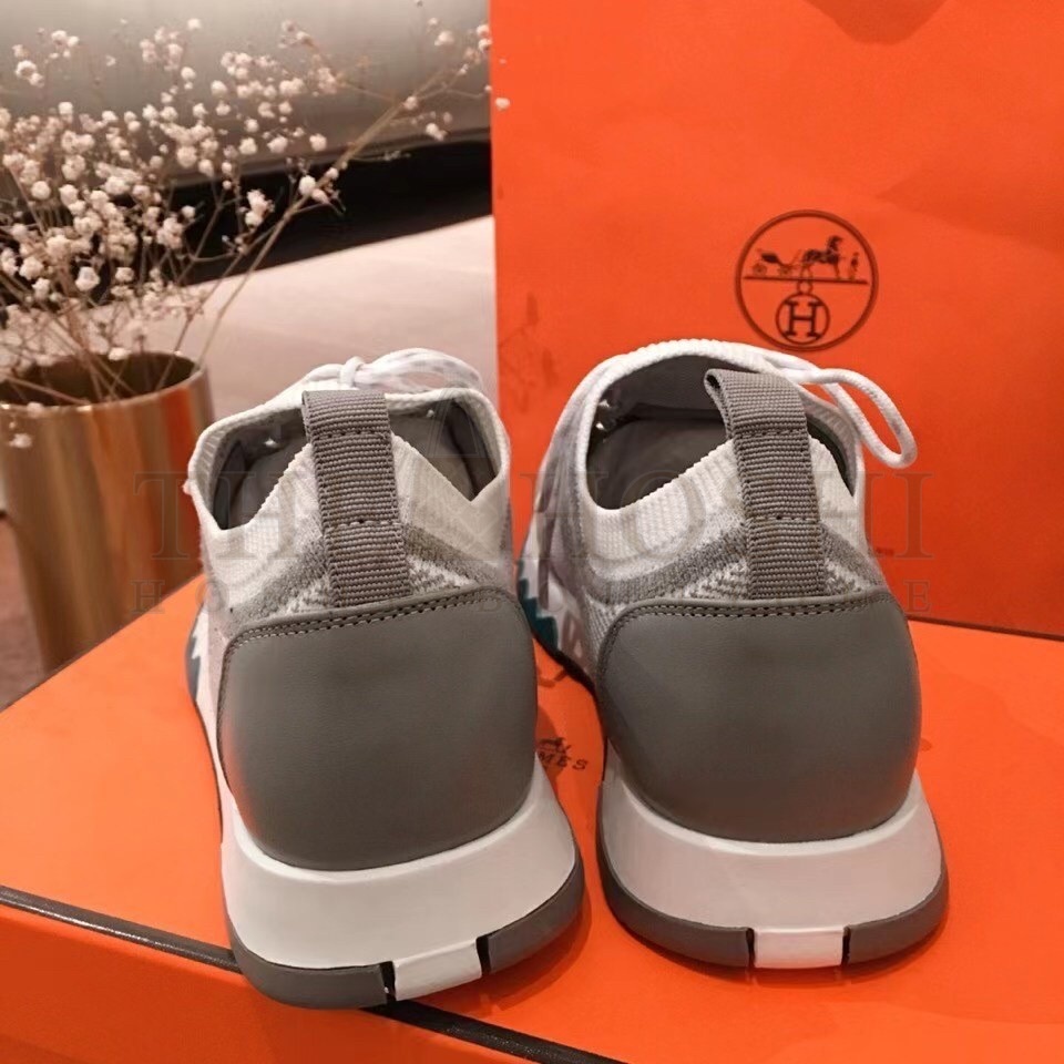 H**me5 Addict Sneakers In Grey Knit Master Quality
