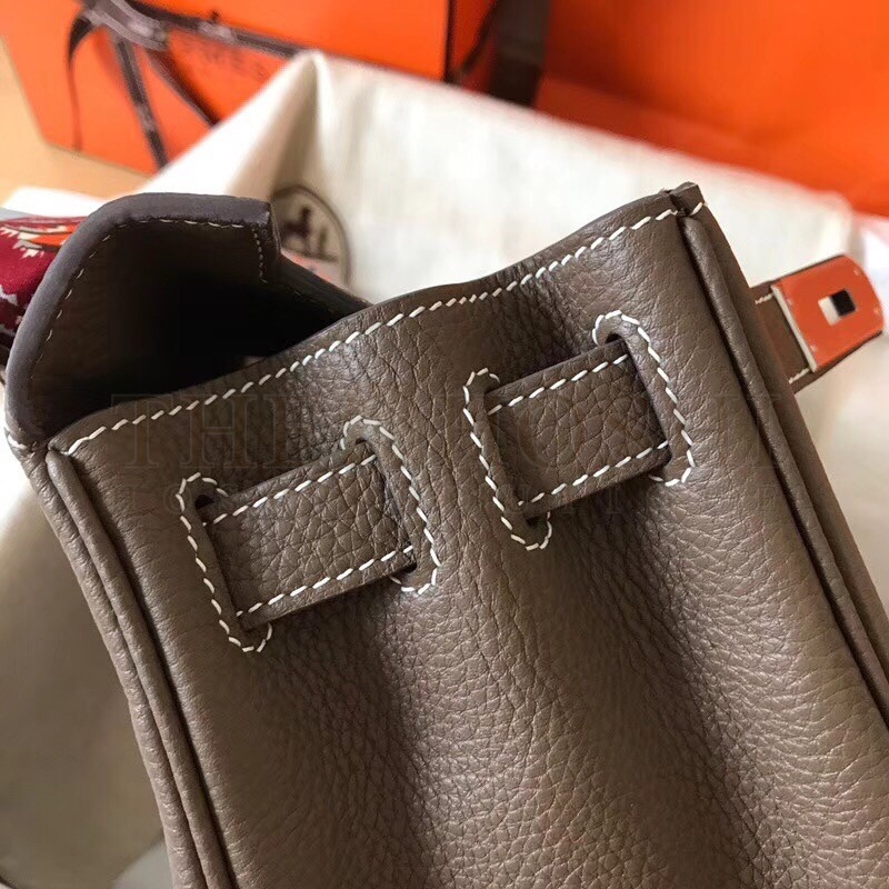 H**me5 Taupe Clemence Kelly 28cm Handmade Bag Master Quality