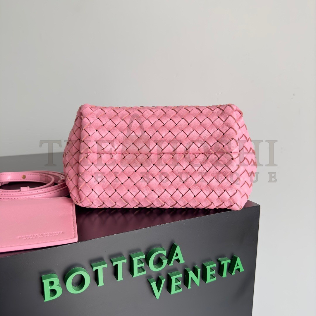 B0tt*ga Ven*ta Cabat Mini Bag In Pink Intrecciato Lambskin Master Quality