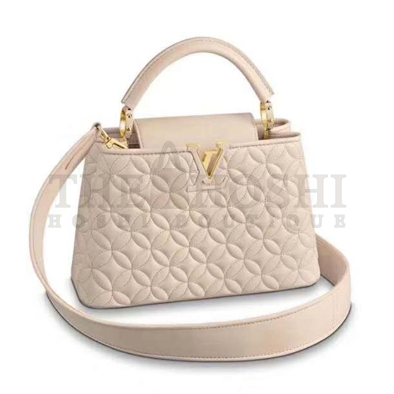 L0vis Vvtt0n LV Women Capucines PM Handbag in Lambskin with Monogram Flowers Master Quality