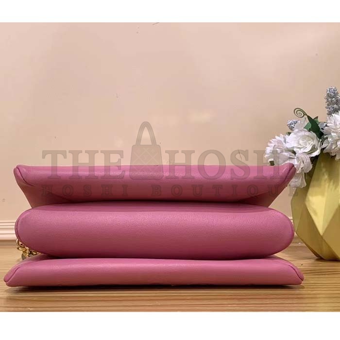 L0vis Vvtt0n LV Women Coussin PM Handbag Rose Bonbon Pink Lambskin Zip Closure Master Quality