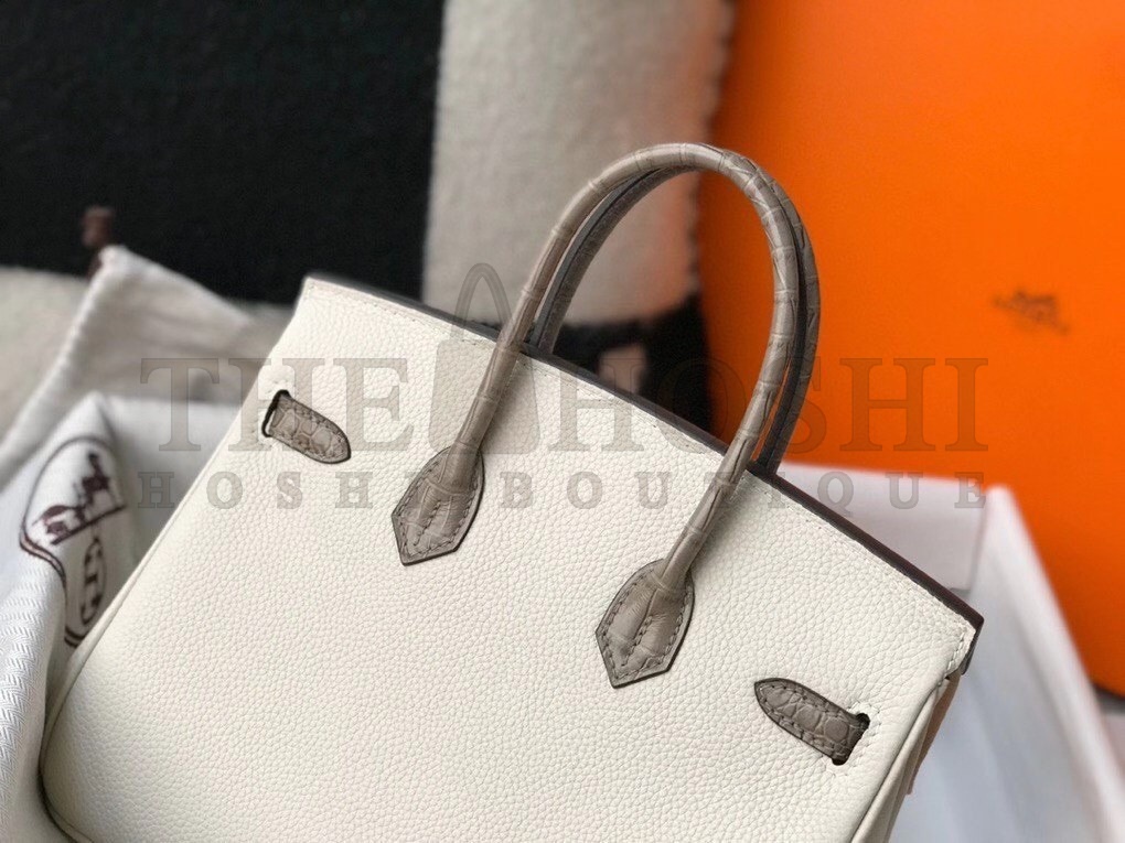 H**me5 Touch Birkin 25cm Limited Edition White Bag Master Quality
